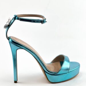 Jazmin Gold plated 24k butterfly is removable blue sky